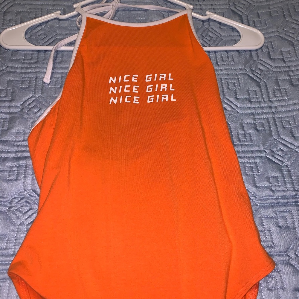 Forever 21 ‘Nice Girl’ Logo Bodysuit